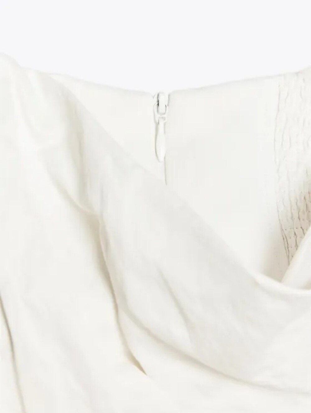 Zara White One-Shoulder Ruffle Top - Picture 9 of 9